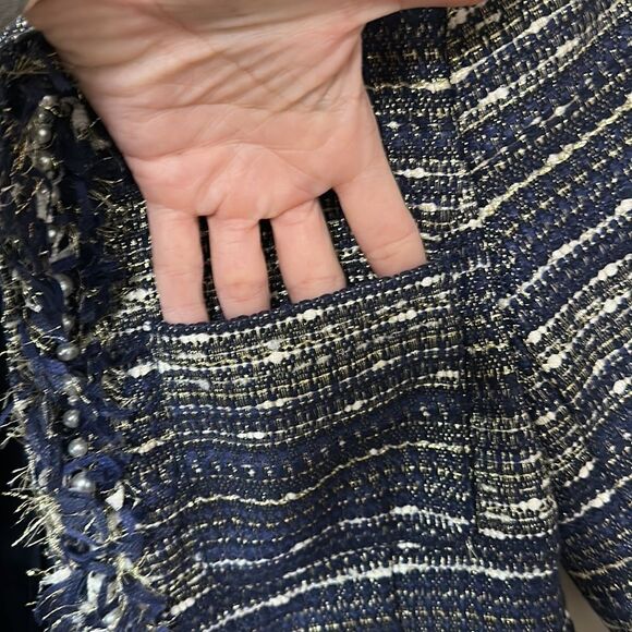 Lilly Pulitzer Hagen Metallic Cropped Blazer - Picture 10 of 10